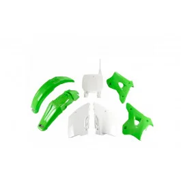 Kit plastiques complet UFO Blanc / Vert Kawasaki 125 / 250 KX 191996-191998 Különleges ajánlat
