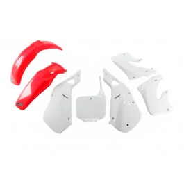 Kit plastiques complet UFO Blanc / Rouge Honda CR 125 / 250 R 191998-1999 Szezonális akció