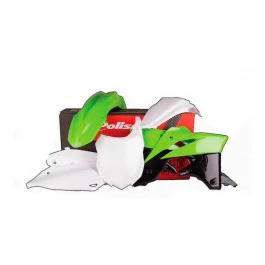 Prémium Kit plastiques complet Polisport Vert / Blanc / Noir Kawasaki KX 250 F 4T 2013-2015