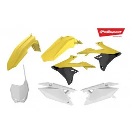 Vedd meg online Kit plastiques complet Polisport Jaune / Noir / Blanc Suzuki RM-Z 450 2018-2019