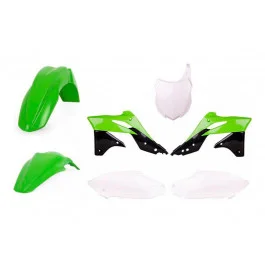 Alacsony ár Kit plastiques complet Polisport Vert / Noir / Blanc Kawasaki KX 250 F 4T 2013-2016