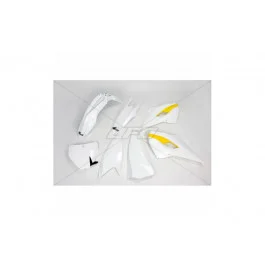 Akciós ár Kit plastiques complet UFO Blanc / Jaune Husqvarna 250 / 350 / 450 FC 2015