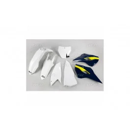 Kedvezmény Kit plastiques complet UFO Blanc / Bleu Husqvarna 250 TC 2014-2016