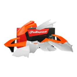Kedvezmény Kit plastiques complet Polisport Orange / Blanc / Noir KTM SX-F 450 i.e. / SX-F 250 i.e.4T ...