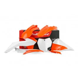 Kit plastiques complet Polisport Orange / Blanc KTM EXC 125 2T 2014-2015 Kihagyhatatlan ajánlat