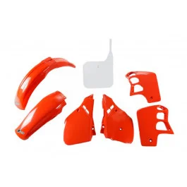 Végkiárusítás Kit plastiques complet UFO Type 2 Rouge / Blanc Honda CR 500 R 1989-1990