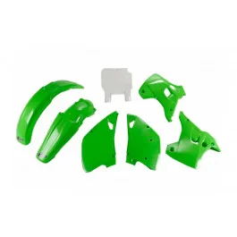 Kit plastiques complet UFO Vert / Blanc Kawasaki 125 / 250 KX 1993 Legnépszerűbb