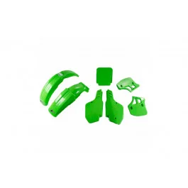 Prémium Kit plastiques complet UFO Vert Kawasaki 250 / 500 KX 119988