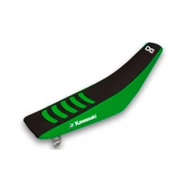 Olcsóbb Housse de selle Blackbird Double Grip 3 Vert / Noir Kawasaki 250 KXF 2009-2012