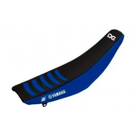 Housse de selle Blackbird Double Grip 3 Noir / Bleu Yamaha 250 YZF 2010-2013 Prémium