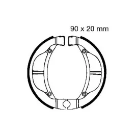 Alacsony ár Machoires de frein EBC avec ressorts (K715) Suzuki / Kawasaki
