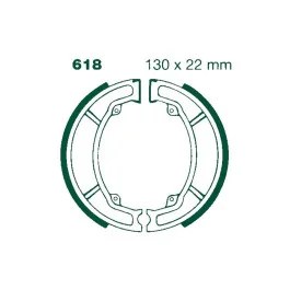 Szuper akció Machoires de frein EBC avec ressorts (S618) Suzuki / Kawasaki