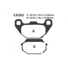 Vedd meg most Plaquettes de frein arrière EBC Standar (FA305) Kawasaki / Kymco