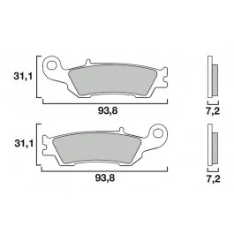 Plaquettes de frein Brembo Métal Fritté (07YA47SD) Yamaha Biztonságos vásárlás