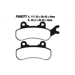 Kiárusítás Plaquettes de frein avant / arrière EBC Standar (FA682TT) CAN-AM
