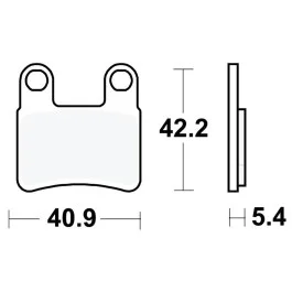 Plaquettes de frein TRW Standar (MCB875P) Kymco Korlátozott ajánlat