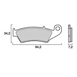 Plaquettes de frein Brembo Carbone Céramique (07KA1705) Honda / Suzuki / Beta / Gas Gas Utolsó esély