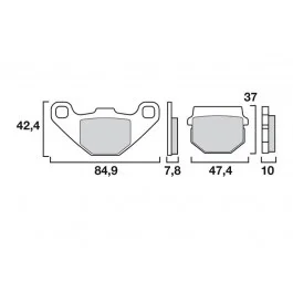 Plaquettes de frein Brembo Carbone Céramique OEM (07HO1118) Piaggio Olcsóbb