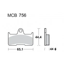 Akció Plaquettes de frein arrière TRW Sintered Off Road (MCB756SI) Yamaha / CFMOTO / Goes