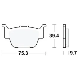 Plaquettes de frein arrière TRW Sintered Off Road (MCB769SI) Honda Legjobb ár