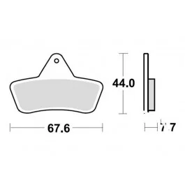 Azonnal elérhető Plaquettes de frein avant / arrière TRW Sintered Off Road (MCB763SI)