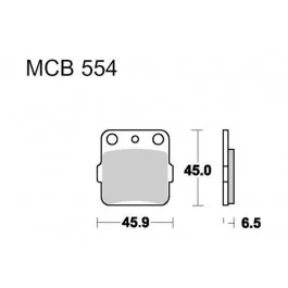 Plaquettes de frein arrière TRW Sintered Off Road (MCB554SI) Yamaha / Honda / Suzuki / Husqvarna Gyors kiszállítás