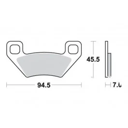 Plaquettes de frein avant / arrière TRW Sintered Off Road (MCB773SI) Kymco Gyors szállítás