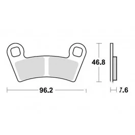 Plaquettes de frein arrière TRW Sintered Off Road (MCB854SI) Polaris Korlátozott ajánlat
