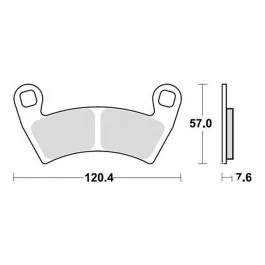 Plaquettes de frein avant / arrière TRW Sintered Off Road (MCB853SI) Polaris Olcsóbb
