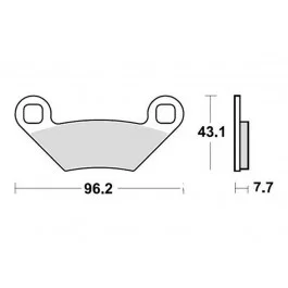 Gyors szállítás Plaquettes de frein arrière TRW Sintered Off Road (MCB855SI) Polaris
