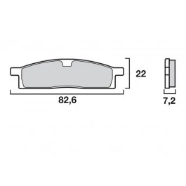 Alacsony ár Plaquettes de frein Brembo Métal Fritté (07YA16SX) Yamaha