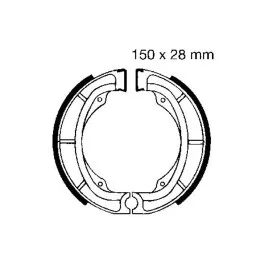 Árengedmény Machoires de frein EBC avec ressorts (S605) Suzuki / Kawasaki
