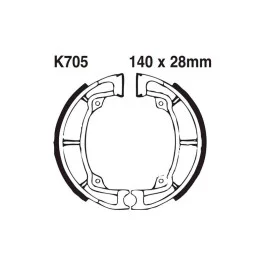 Biztonságos vásárlás Machoires de frein avant EBC avec ressorts (K705) Kawasaki