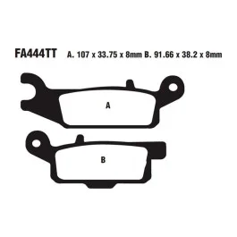 Akció Plaquettes de frein avant droit EBC Standar (FA444TT) Yamaha