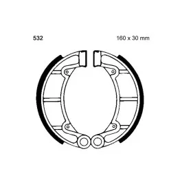 Utolsó esély Machoires de frein arrière EBC avec ressorts (Y532) Yamaha