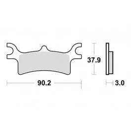 Azonnal elérhető Plaquettes de frein arrière TRW Sintered Off Road (MCB798SI) Polaris