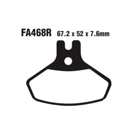 Akciós ár Plaquettes de frein avant EBC Sintered R (FA468R) CAN-AM