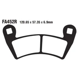 Utolsó esély Plaquettes de frein avant / arrière EBC Sintered R (FA452R) Polaris