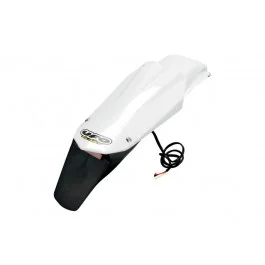 Garde-boue arrière + feu arrière UFO Blanc Husqvarna 250 CR 2005-2006 Végkiárusítás