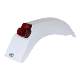 Biztonságos fizetés Garde-boue arrière UFO Vintage avec feu Blanc Enduro 125 / 250 / 500 1979-1989