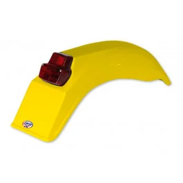 Újdonság Garde-boue arrière UFO Vintage avec feu Jaune Enduro 125 / 250 / 500 1979-1989