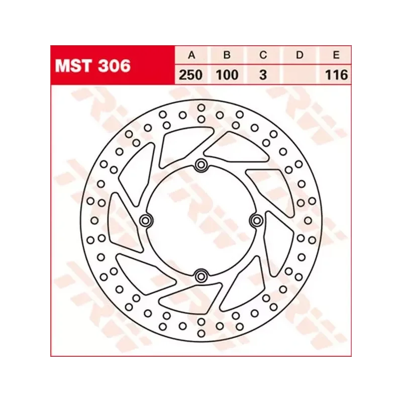 Expressz kézbesítés disque avant rond TRW 125/250/500 KX 89-05, 250 RMZ 04-06