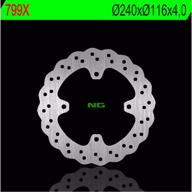 Disque de frein AR NG BRAKES pétale fixe KX-f 04-25 Prémium
