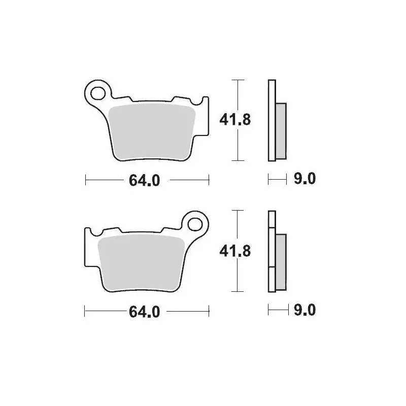plaquettes arrière motomaster 65 SX 23-24, 65 MC 23-24, 65 TC 23-24 Bestseller