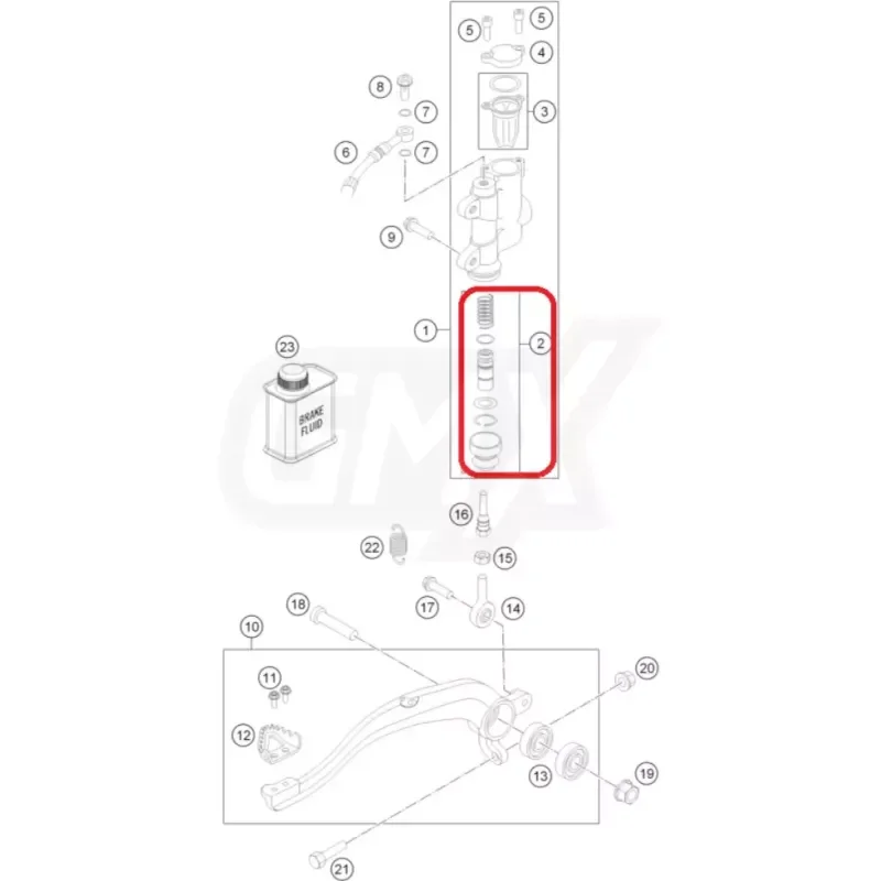 kit reparation frein arriere 85 SX 04-20 et 85 TC 14-20 Ajánlat