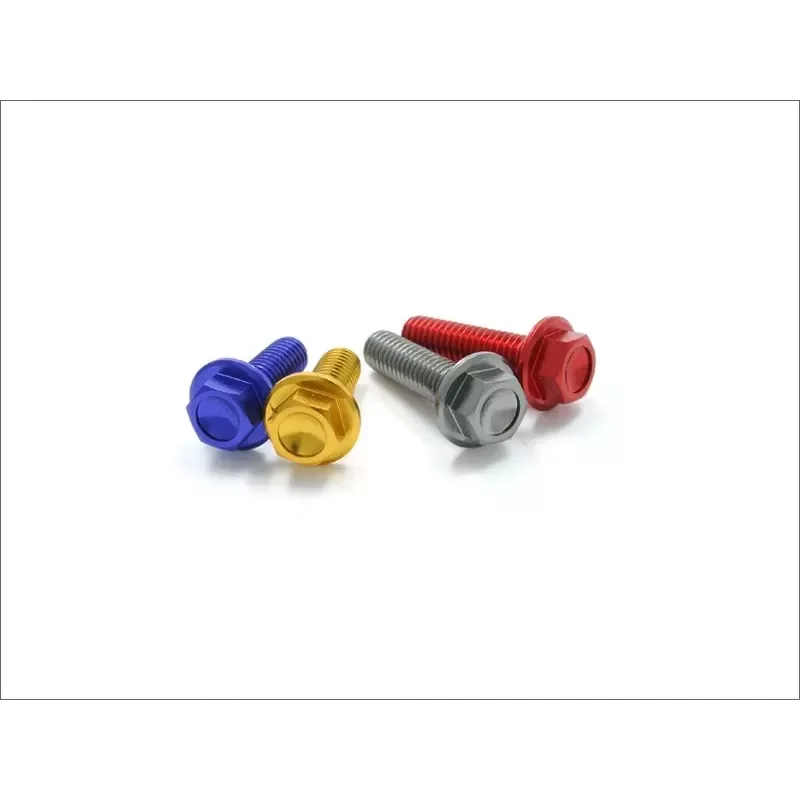 DRC aluminium M6 20mm 20pièces bleues Prémium