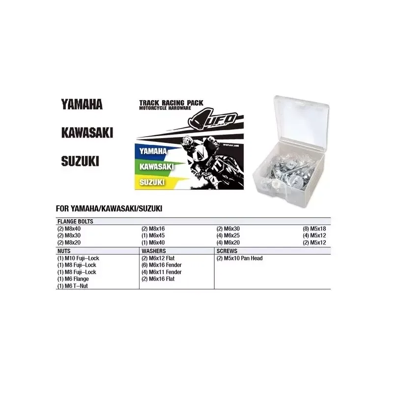 Olcsó Track Racing Pack UFO pour YAMAHA-KAWASAKI-SUZUKI