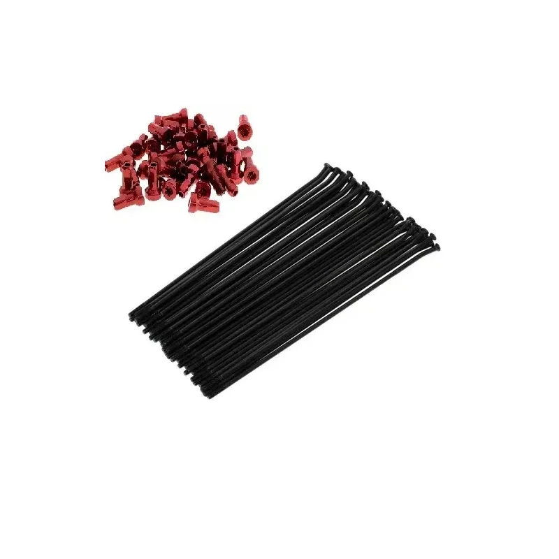 kit 36 rayons arriere TECH2 pour YAMAHA YZ/F 03-17 noir ecrou rouge Nézd meg most