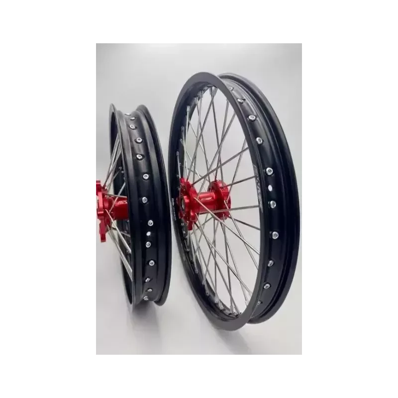 Expressz szállítás Paire de roues 2WMX CRF 14-25 Moyeux rouge Cercle noir