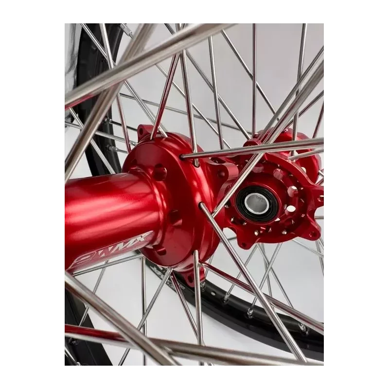 paire de roues supermotard 2WMX BETA RR 13-24 rouge noir Árengedmény